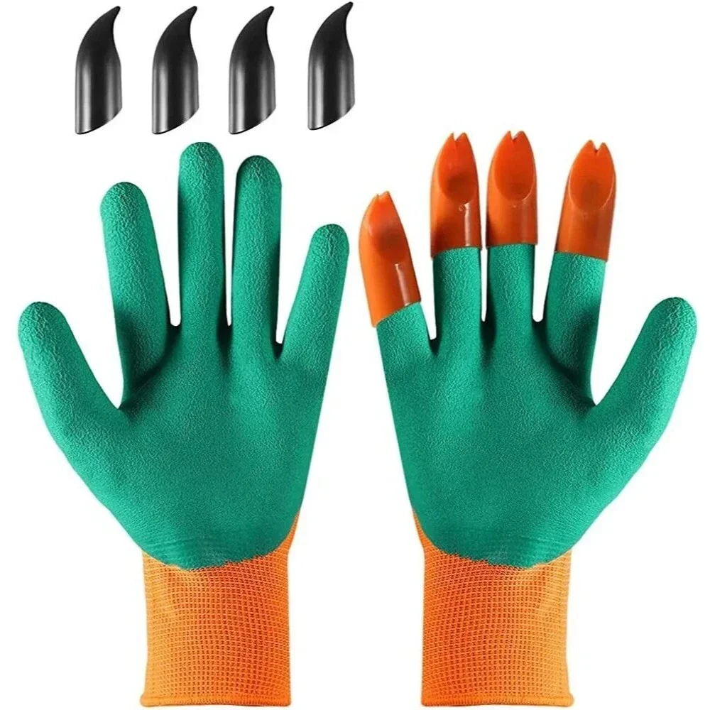 Protective Garden Gloves w/ Claws, Planting Vegetables & Flowers Digging Soil